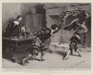 Tipos de esgrima, III, el duelo de daga y capa de Percy Macquoid
